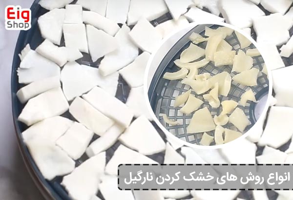 انواع روش های خشک کردن نارگیل - ای آی جی شاپ