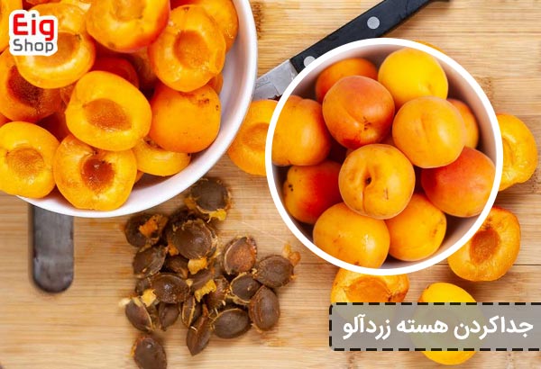 جداکردن هسته زردآلو - ای آی جی شاپ