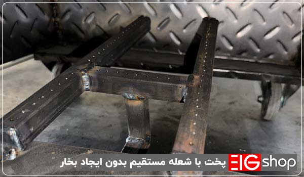 دستگاه بلال کبابی دو کشو EIG (گازی شهری 3 خشاب) 2 پخت با شعله مستقیم بدون ایجاد بخار - ای آی جی شاپ