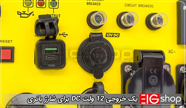 یک خروجی 12 ولت DC برای شارژ باتری - ای آی جی شاپ