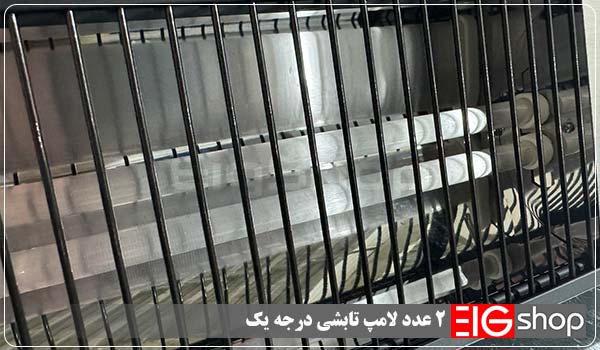 دستگاه هیتر تابشی 60 سانتی 1200 وات EIG (دو لامپ دیواری) 3 دو عدد لامپ درجه یک - ای آی جی