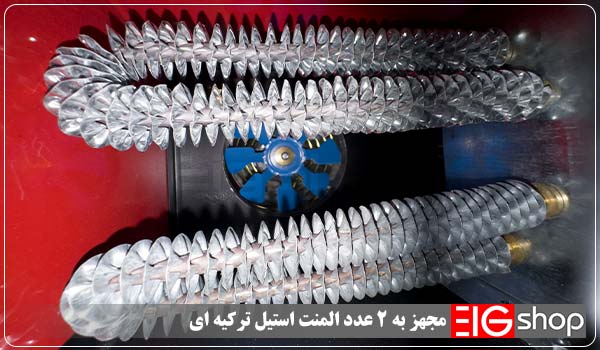 بخاری برقی فن دار 2 کیلووات EIG (دو المنت) 1 مجهز به دو المنت ترکیه ای - ای آی جی